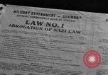 Image of Military Government notices Cologne Germany, 1945, second 35 stock footage video 65675056414