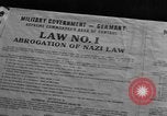 Image of Military Government notices Cologne Germany, 1945, second 36 stock footage video 65675056414