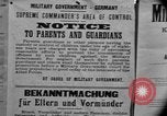 Image of Military Government notices Cologne Germany, 1945, second 37 stock footage video 65675056414