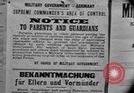 Image of Military Government notices Cologne Germany, 1945, second 38 stock footage video 65675056414