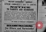 Image of Military Government notices Cologne Germany, 1945, second 39 stock footage video 65675056414