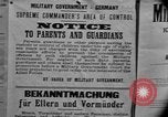 Image of Military Government notices Cologne Germany, 1945, second 41 stock footage video 65675056414