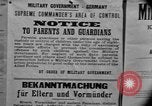 Image of Military Government notices Cologne Germany, 1945, second 42 stock footage video 65675056414