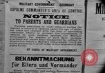 Image of Military Government notices Cologne Germany, 1945, second 43 stock footage video 65675056414