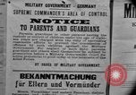 Image of Military Government notices Cologne Germany, 1945, second 45 stock footage video 65675056414
