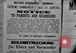 Image of Military Government notices Cologne Germany, 1945, second 48 stock footage video 65675056414