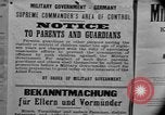 Image of Military Government notices Cologne Germany, 1945, second 49 stock footage video 65675056414