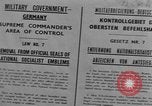 Image of Military Government notices Cologne Germany, 1945, second 51 stock footage video 65675056414