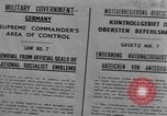 Image of Military Government notices Cologne Germany, 1945, second 53 stock footage video 65675056414