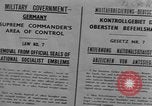 Image of Military Government notices Cologne Germany, 1945, second 55 stock footage video 65675056414