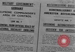 Image of Military Government notices Cologne Germany, 1945, second 56 stock footage video 65675056414
