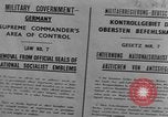 Image of Military Government notices Cologne Germany, 1945, second 57 stock footage video 65675056414