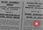 Image of Military Government notices Cologne Germany, 1945, second 58 stock footage video 65675056414