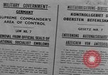 Image of Military Government notices Cologne Germany, 1945, second 59 stock footage video 65675056414
