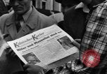 Image of newspaper Kolnischer Kurier Cologne Germany, 1945, second 7 stock footage video 65675056417