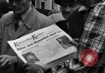Image of newspaper Kolnischer Kurier Cologne Germany, 1945, second 8 stock footage video 65675056417