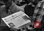 Image of newspaper Kolnischer Kurier Cologne Germany, 1945, second 14 stock footage video 65675056417