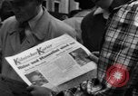 Image of newspaper Kolnischer Kurier Cologne Germany, 1945, second 15 stock footage video 65675056417