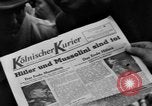 Image of newspaper Kolnischer Kurier Cologne Germany, 1945, second 24 stock footage video 65675056417