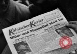 Image of newspaper Kolnischer Kurier Cologne Germany, 1945, second 26 stock footage video 65675056417