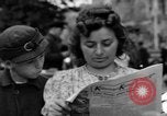 Image of newspaper Kolnischer Kurier Cologne Germany, 1945, second 52 stock footage video 65675056417