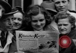 Image of newspaper Kolnischer Kurier Cologne Germany, 1945, second 30 stock footage video 65675056421