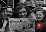 Image of newspaper Kolnischer Kurier Cologne Germany, 1945, second 34 stock footage video 65675056421