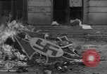 Image of Nazi symbols burnt Cologne Germany, 1945, second 19 stock footage video 65675056426