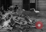 Image of Nazi symbols burnt Cologne Germany, 1945, second 21 stock footage video 65675056426