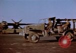 Image of Loading bombs on B-26 aircraft France, 1945, second 19 stock footage video 65675056439