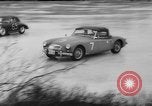 Image Voiture de course sur la glace Pennsylvania United States USA, 1962, de la seconde 38 séquences d'archives historiques vidéo 65675056474