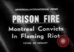 Immagine di Set di prigionieri carcere il fuoco Montreal, Quebec, Canada, 1962, secondo 4 filmato di repertorio 65675056482