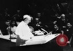 Image of Pope Paul VI at Saint Patrick's Cathedral and addressing UN New York City USA, 1965, second 25 stock footage video 65675056506