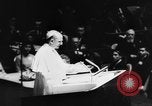 Image of Pope Paul VI at Saint Patrick's Cathedral and addressing UN New York City USA, 1965, second 26 stock footage video 65675056506