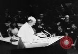 Image of Pope Paul VI at Saint Patrick's Cathedral and addressing UN New York City USA, 1965, second 29 stock footage video 65675056506