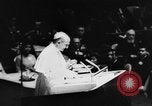 Image of Pope Paul VI at Saint Patrick's Cathedral and addressing UN New York City USA, 1965, second 36 stock footage video 65675056506