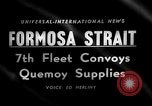 Image cargaisons de ravitaillement de Quemoy Formosa Détroit, 1958, de la seconde 4 séquences d'archives historiques vidéo 65675056518