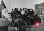 Image of Vladimir Lenin addresses crowd during revolution Russia, 1917, second 33 stock footage video 65675056589