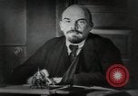 Image of Bolshevik leader Vladimir Lenin talking with secretary Moscow Russia Soviet Union, 1917, second 11 stock footage video 65675056592
