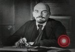 Image of Bolshevik leader Vladimir Lenin talking with secretary Moscow Russia Soviet Union, 1917, second 12 stock footage video 65675056592