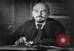 Image of Bolshevik leader Vladimir Lenin talking with secretary Moscow Russia Soviet Union, 1917, second 17 stock footage video 65675056592