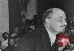 Image of Bolshevik leader Vladimir Lenin in Red Square Moscow Russia Soviet Union, 1917, second 4 stock footage video 65675056593