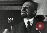 Image of Bolshevik leader Vladimir Lenin in Red Square Moscow Russia Soviet Union, 1917, second 13 stock footage video 65675056593