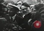 Image of Bolshevik leader Vladimir Lenin celebrated at Red Square Moscow Russia Soviet Union, 1917, second 3 stock footage video 65675056594