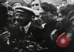 Image of Bolshevik leader Vladimir Lenin celebrated at Red Square Moscow Russia Soviet Union, 1917, second 4 stock footage video 65675056594