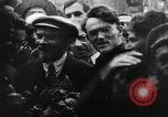 Image of Bolshevik leader Vladimir Lenin celebrated at Red Square Moscow Russia Soviet Union, 1917, second 5 stock footage video 65675056594