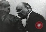Image of Bolshevik leader Vladimir Lenin celebrated at Red Square Moscow Russia Soviet Union, 1917, second 25 stock footage video 65675056594