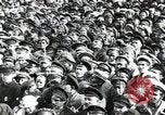Image of Bolshevik leader Vladimir Lenin celebrated at Red Square Moscow Russia Soviet Union, 1917, second 28 stock footage video 65675056594