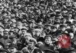 Image of Bolshevik leader Vladimir Lenin celebrated at Red Square Moscow Russia Soviet Union, 1917, second 30 stock footage video 65675056594