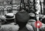 Image of Bolshevik leader Vladimir Lenin celebrated at Red Square Moscow Russia Soviet Union, 1917, second 37 stock footage video 65675056594